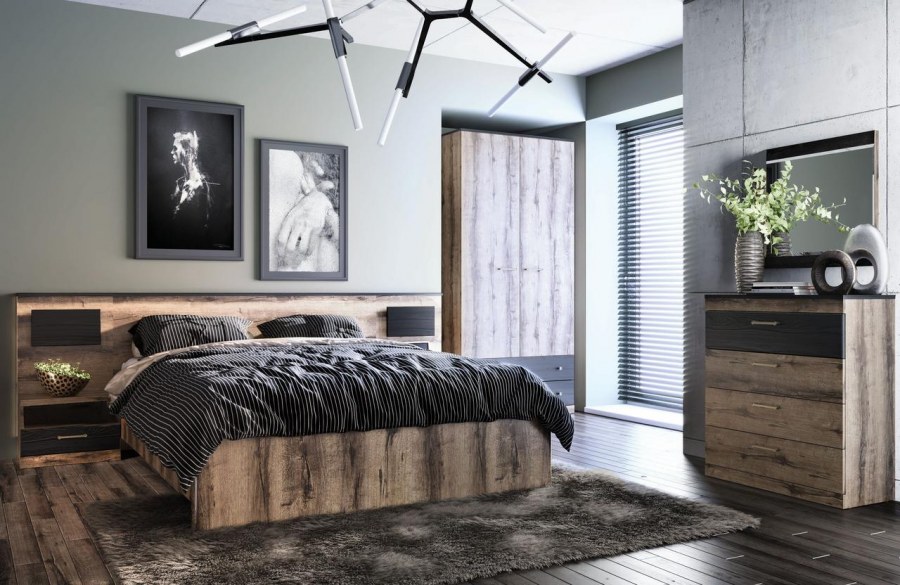 Анрекс Jagger дуб монастырский кровать