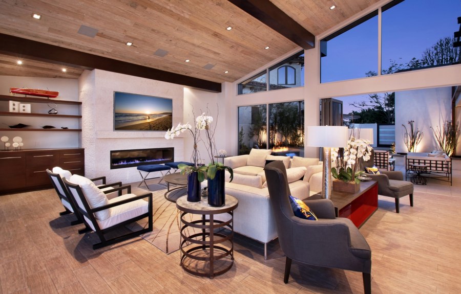 Современный дизайн интерьера гостиной