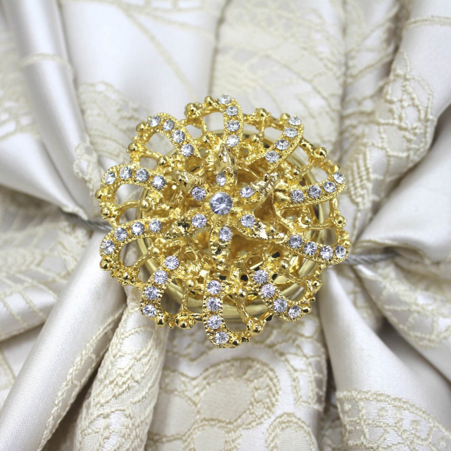 TEXREPUBLIC / подхват для штор магнитный, золото, 25 cm