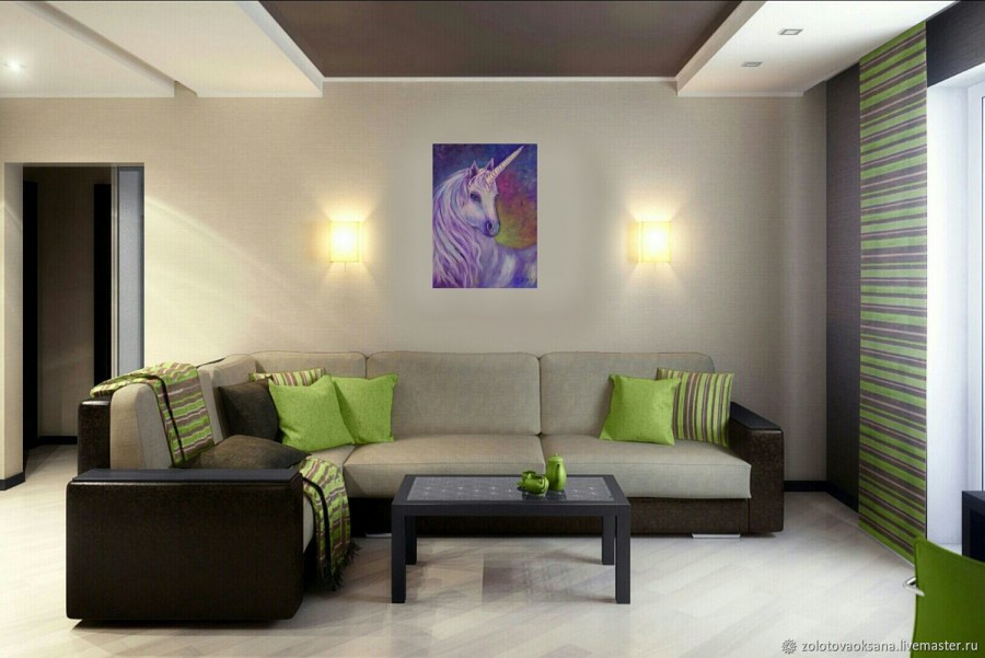 Декор гостиной комнаты