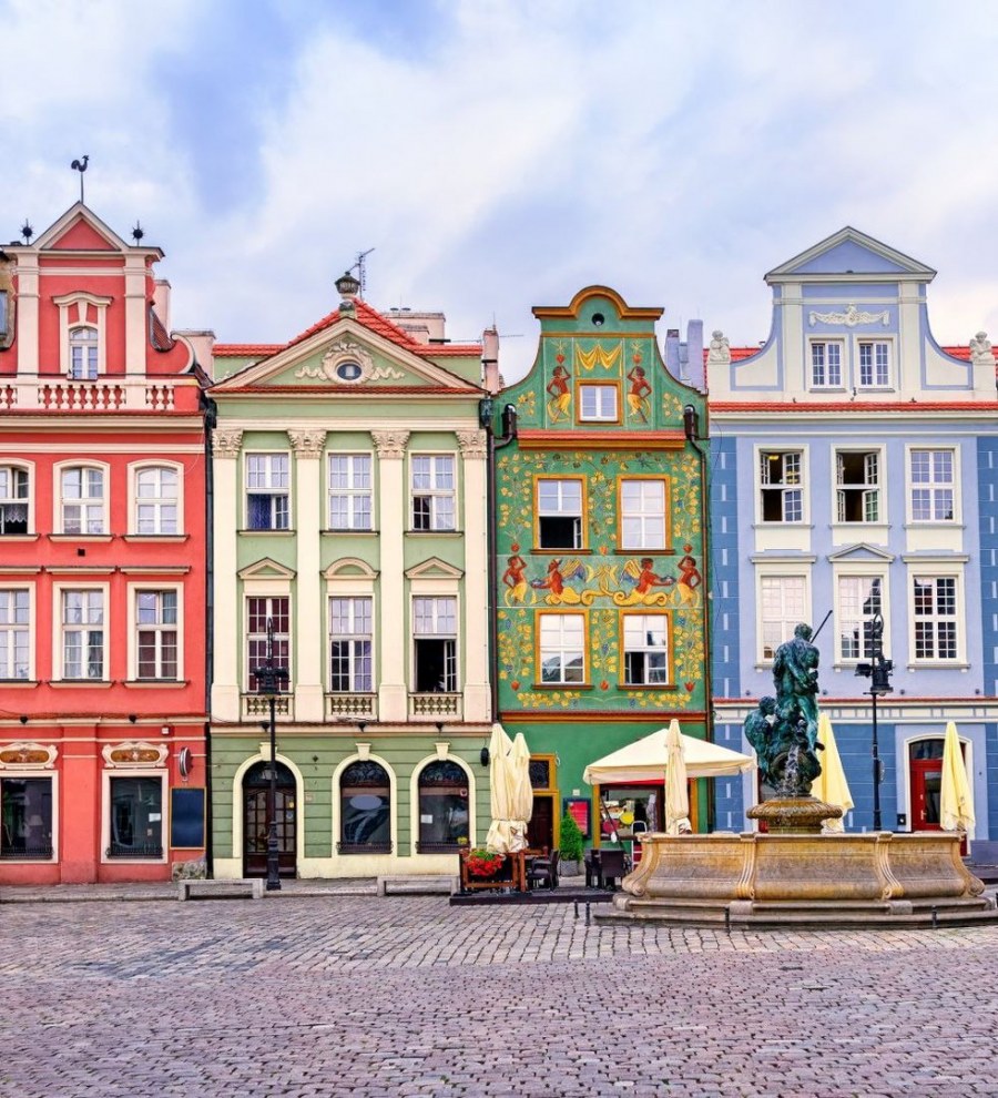 Разноцветные домики Польша