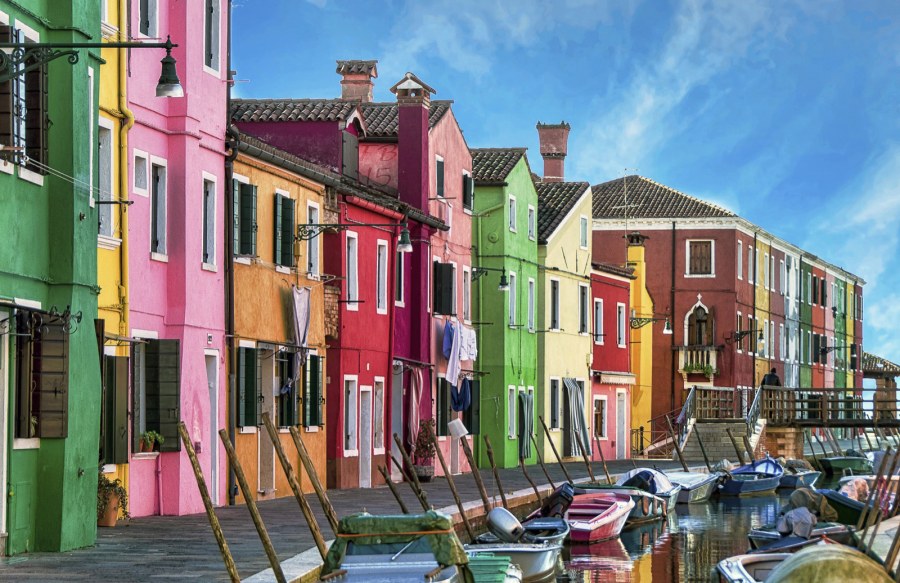 Квартал Бурано, Венеция, Италия