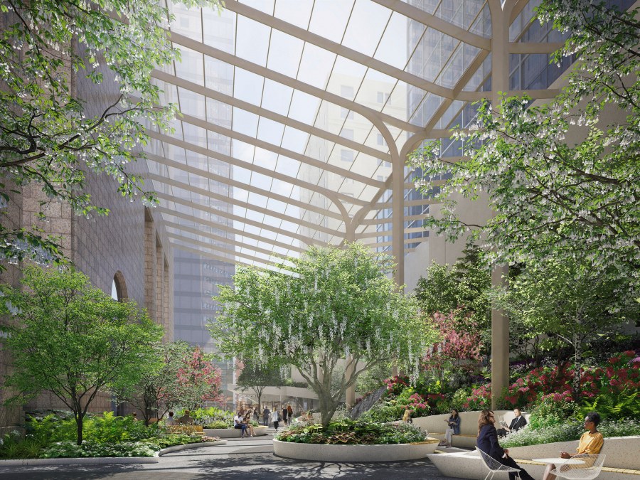 Ревитализация здания сад в Нью-Йорке