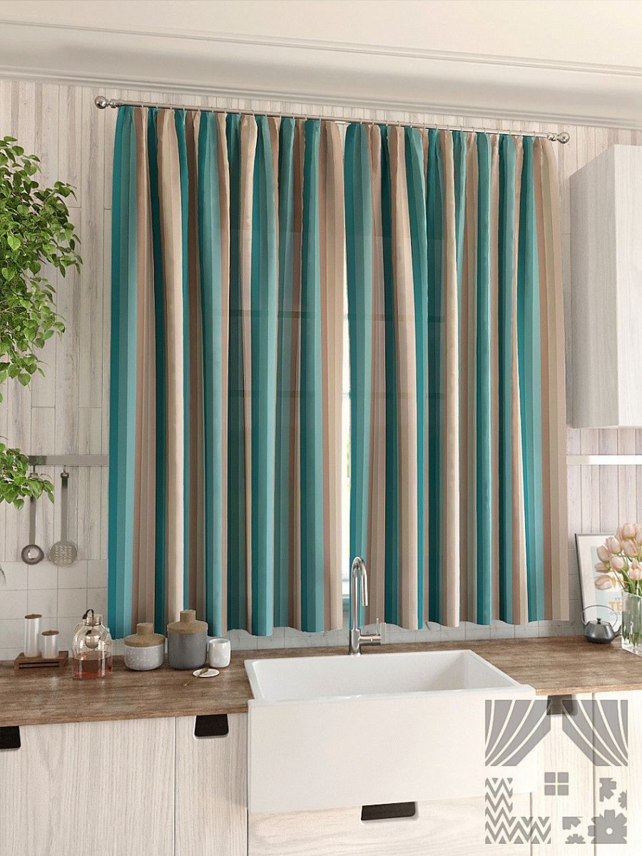 Бирюзовые шторы