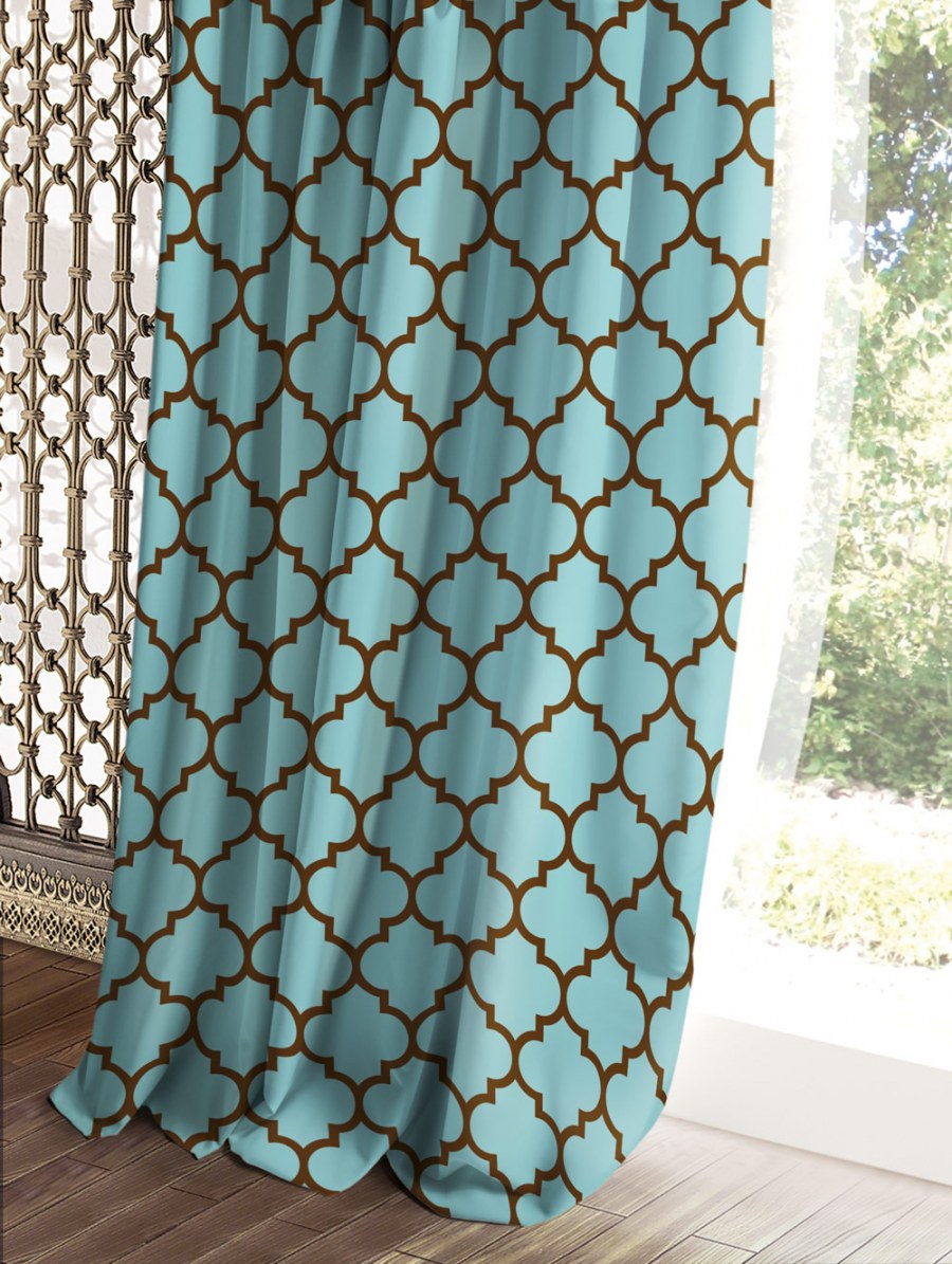 Шторы ТОМДОМ бирюза