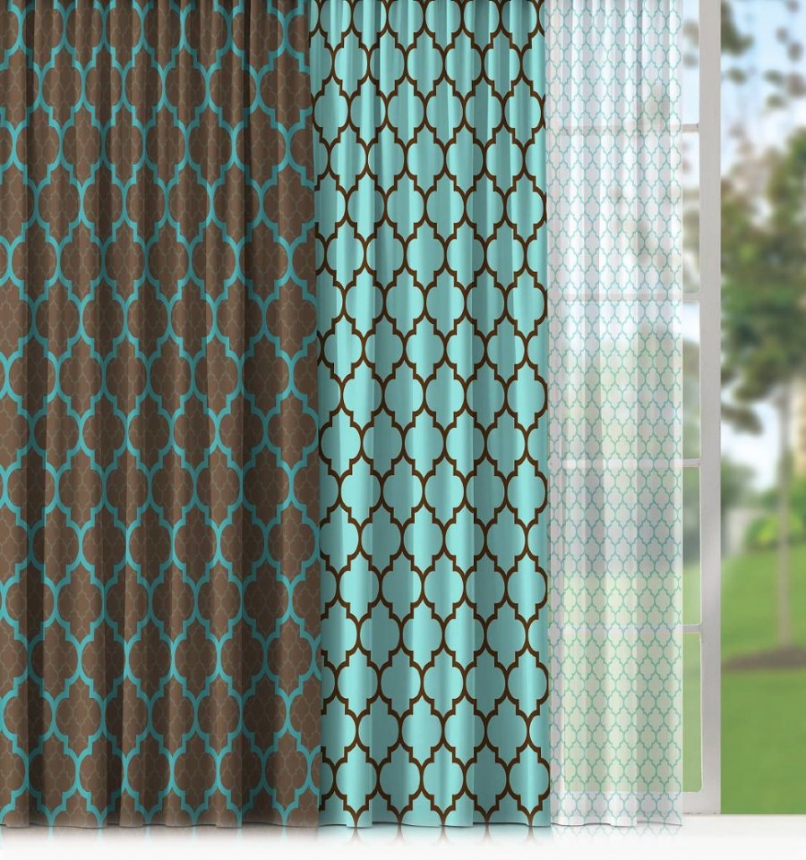 Бирюзовые шторы