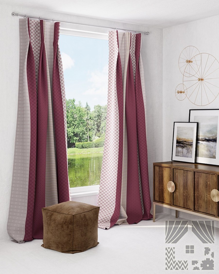 Шторы блэкаут Амалия бирюза