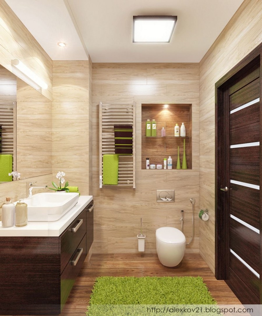 Ванная комната экостиль