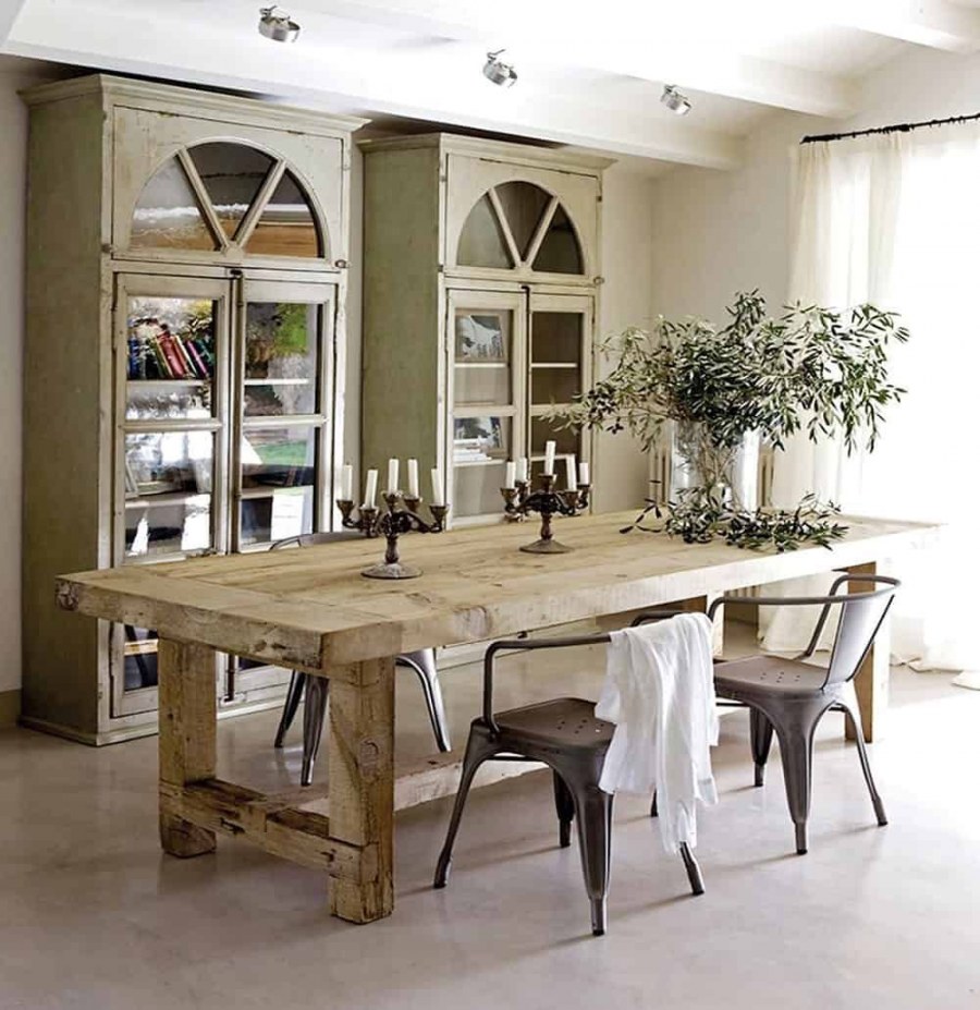 Столовая в деревенском стиле