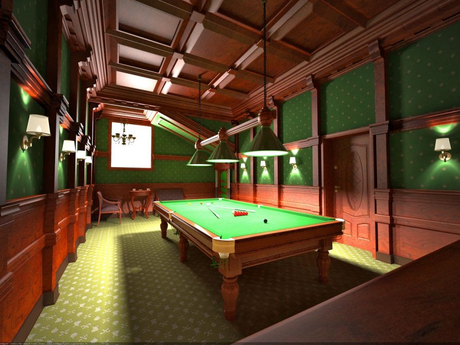 Бильярдная в стиле Модерн