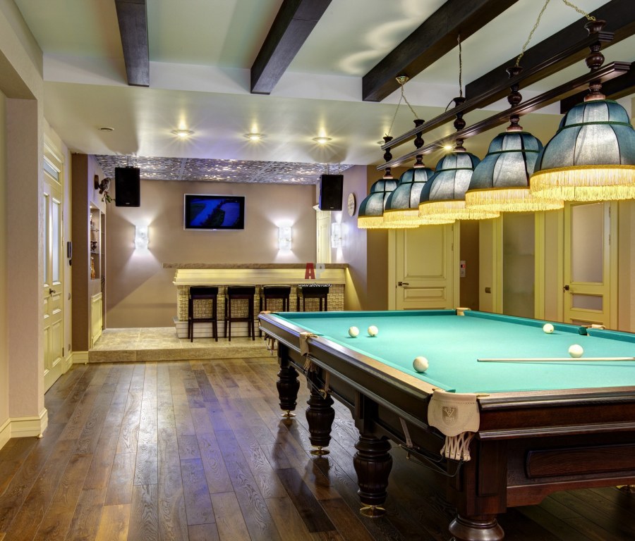 Интерьер бильярдной