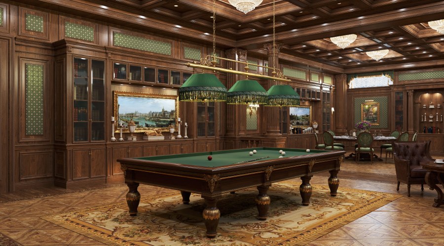 Бильярдная комната в замке Пелеш