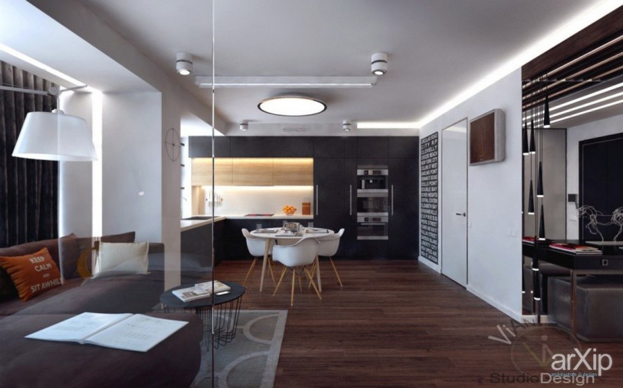 Интерьер квартиры студии 50 кв метров