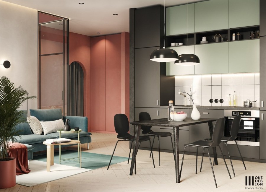 Дизайнерский интерьер евродвушки