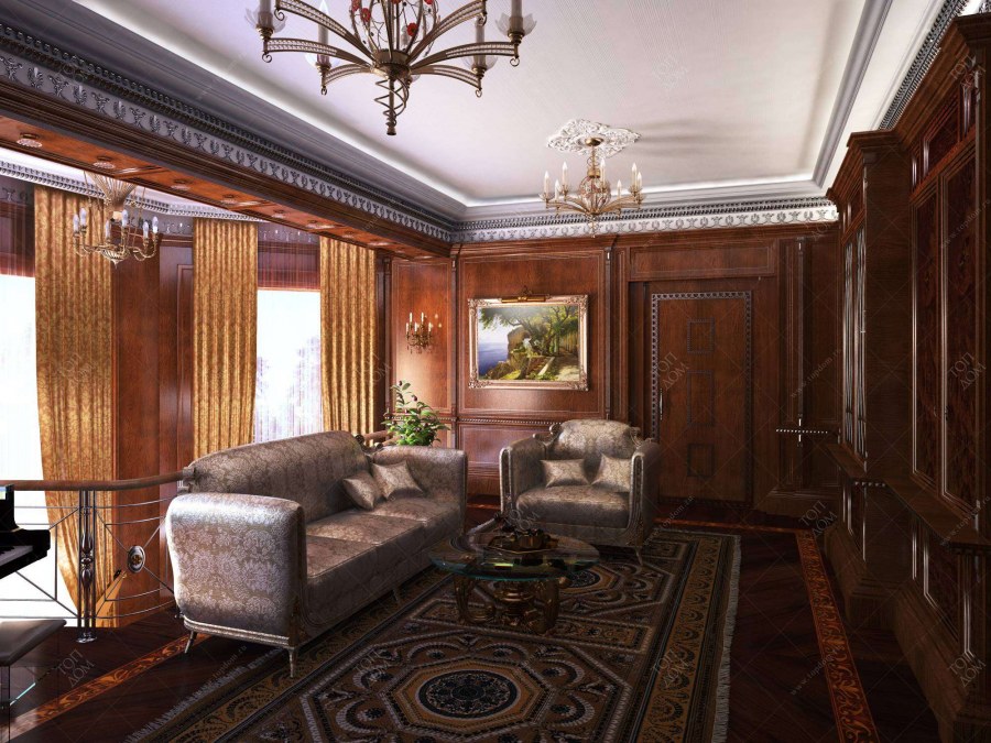 Потолок в английском стиле