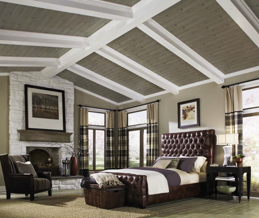 Потолочные балки в интерьере