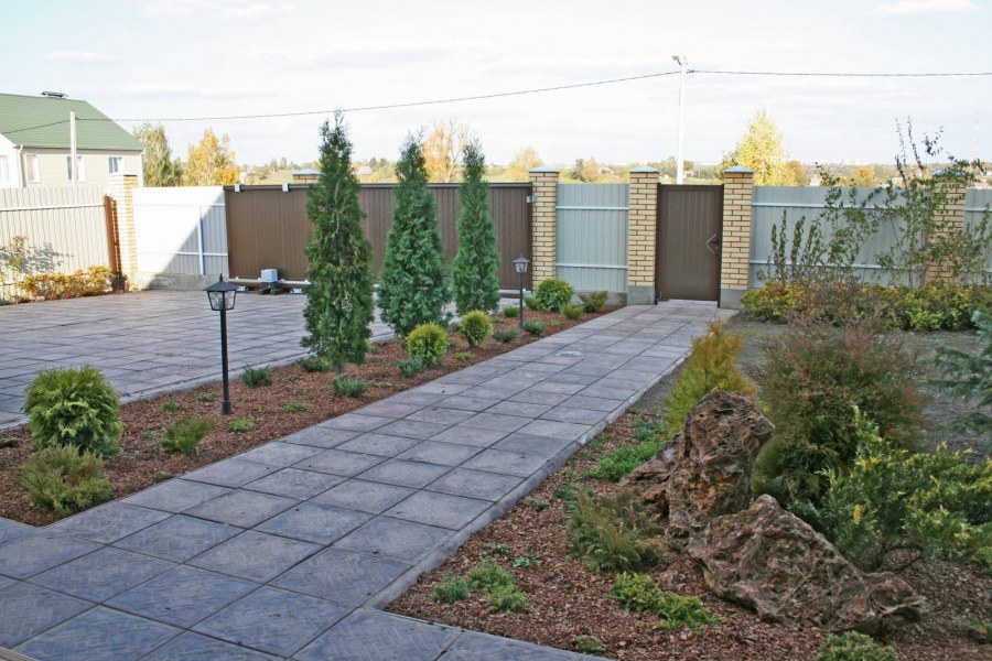 Расположение гаража на участке