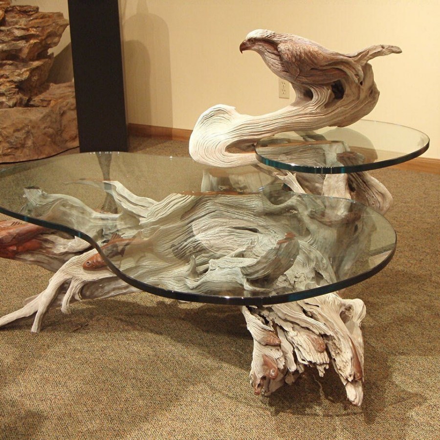 Журнальный стол из коряги