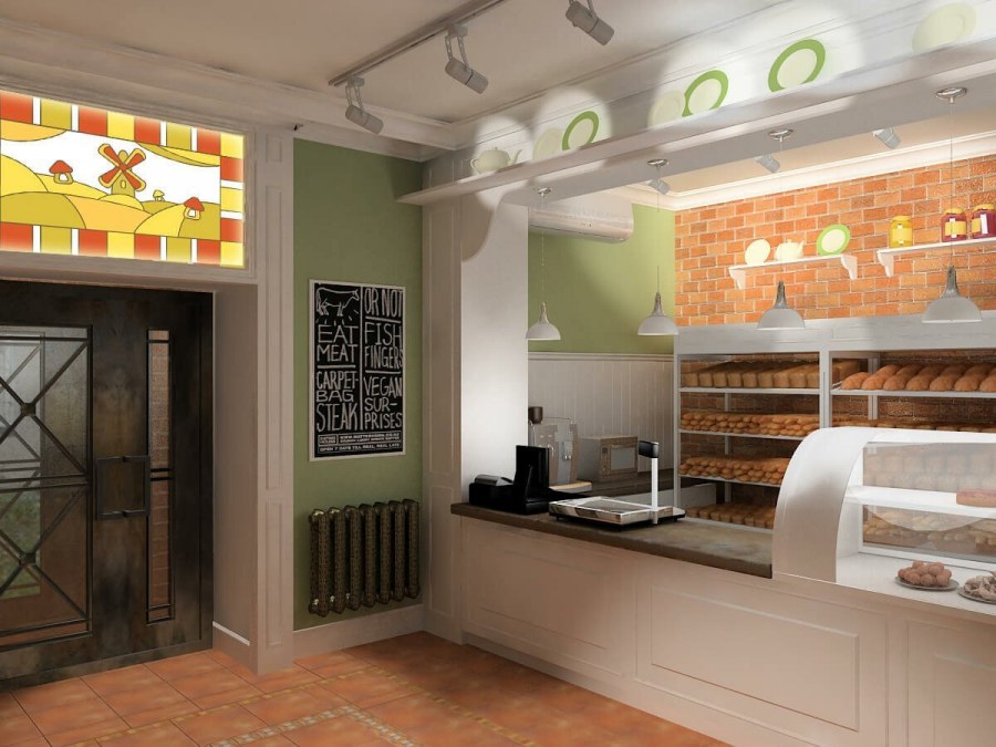 Интерьер мини пекарни