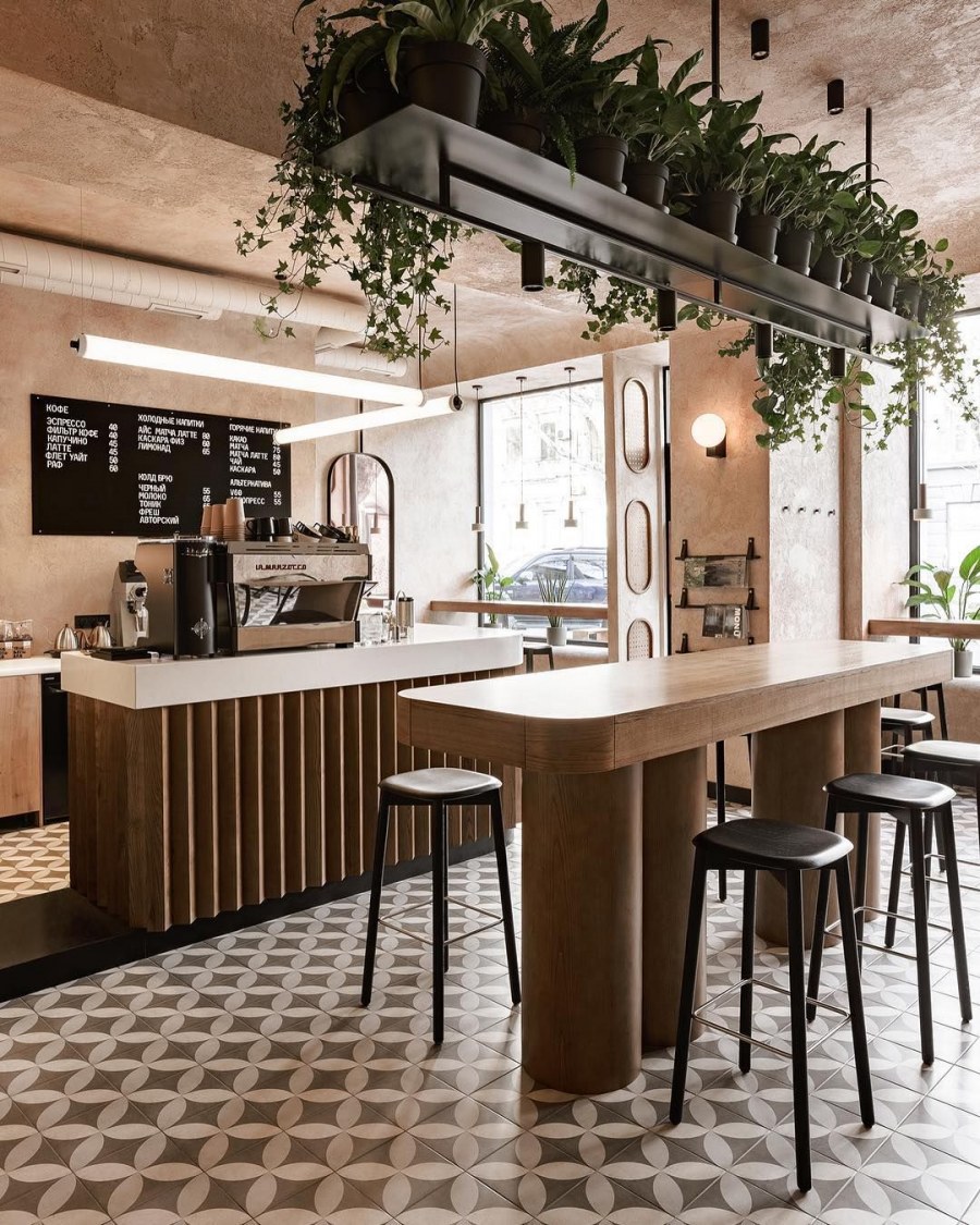 Уютное кафе интерьер