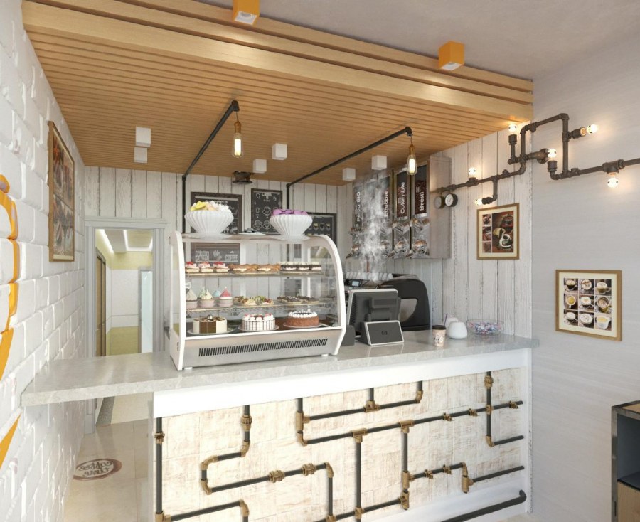 Интерьер мини кафе