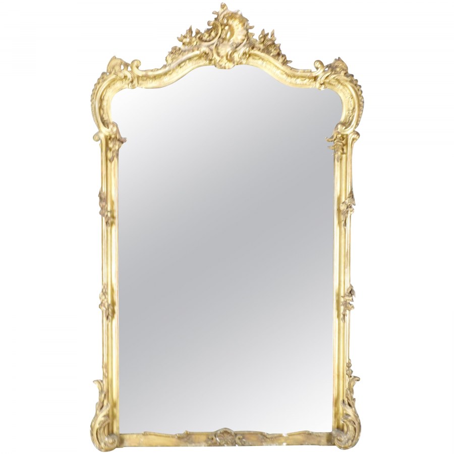 Rococo Style framed Wall Mounted Square Mirrors