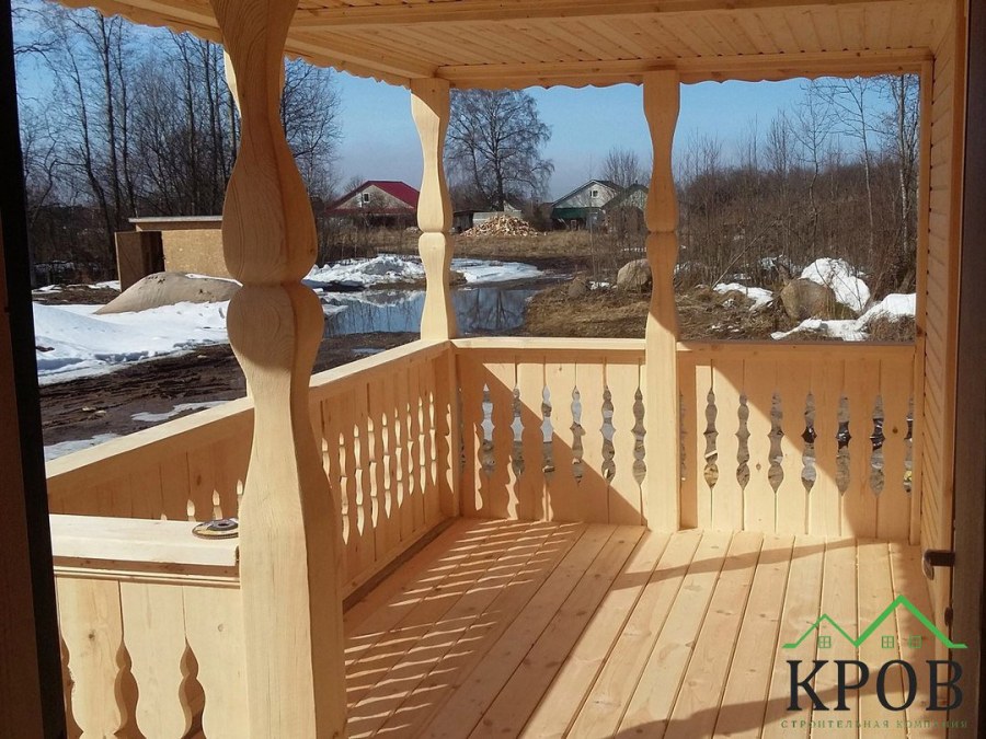 Веранды с плоскими балясинами