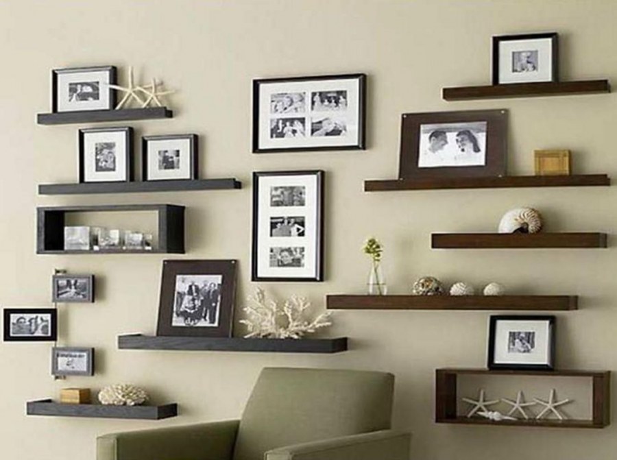 Полки настенные в гостиную