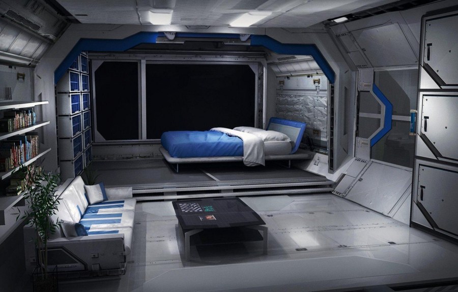 Космический корабль интерьер Sci-Fi