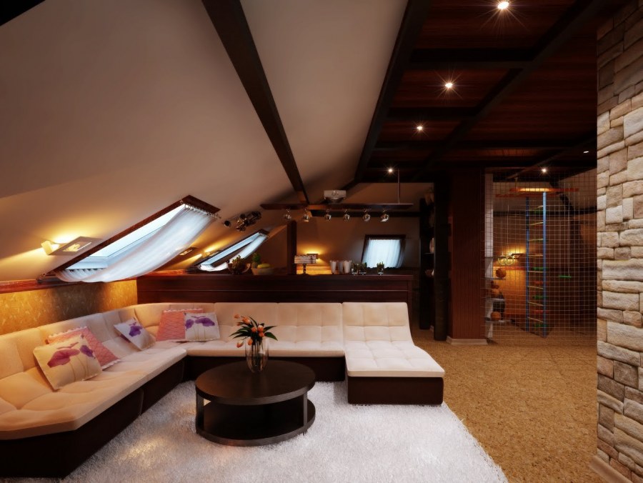 Отделка комнат в коттедже