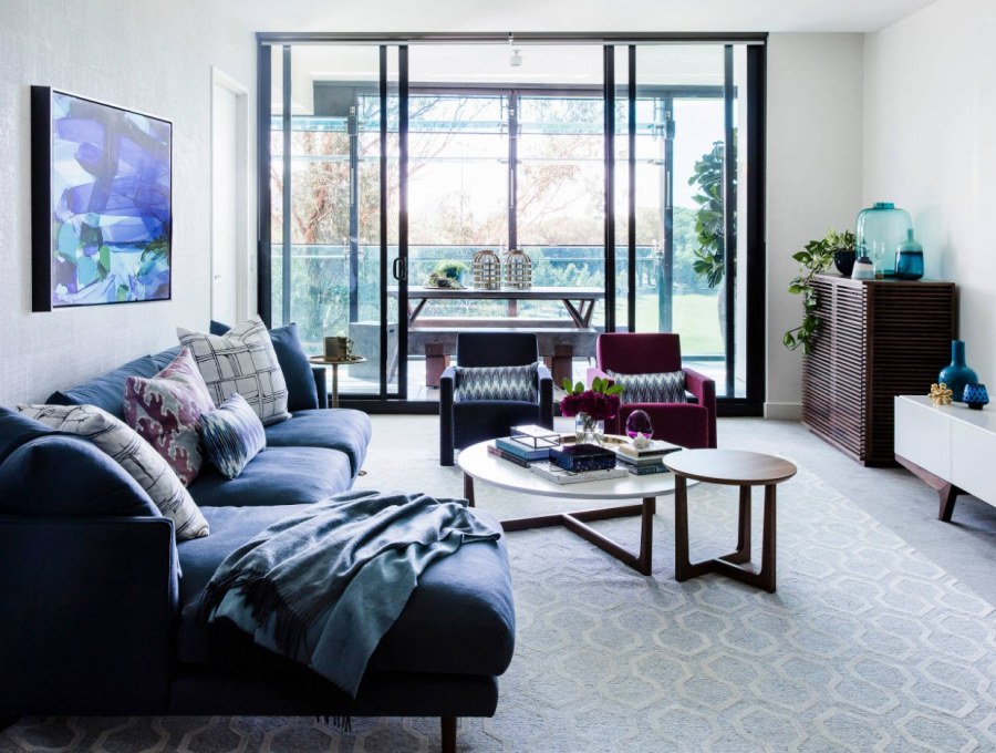 Бирюзовый текстиль в интерьере