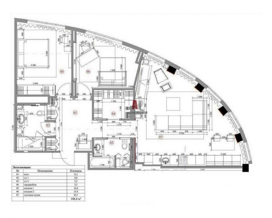 1605-Ам планировка