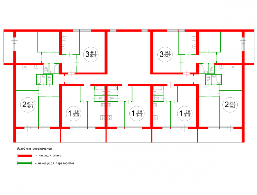 Панельная хрущевка несущие стены