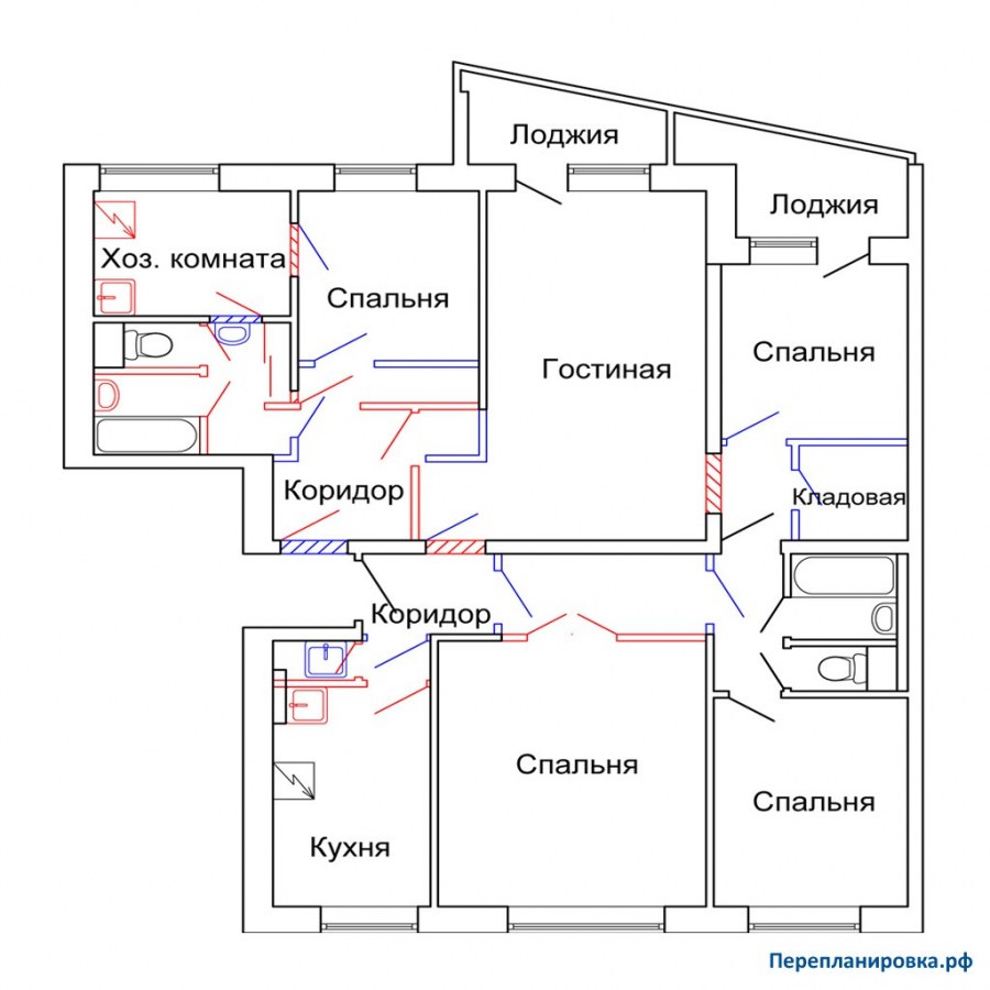 515/9ш перепланировка