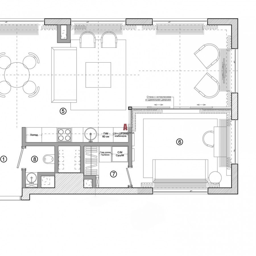 Квартира 31 кв.м перепланировка
