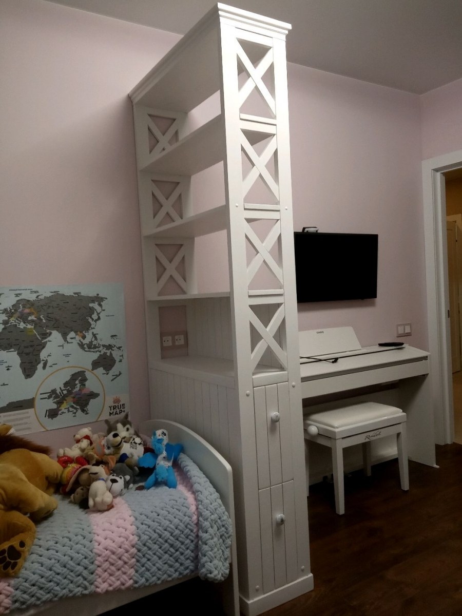 Стеллаж-перегородка для зонирования