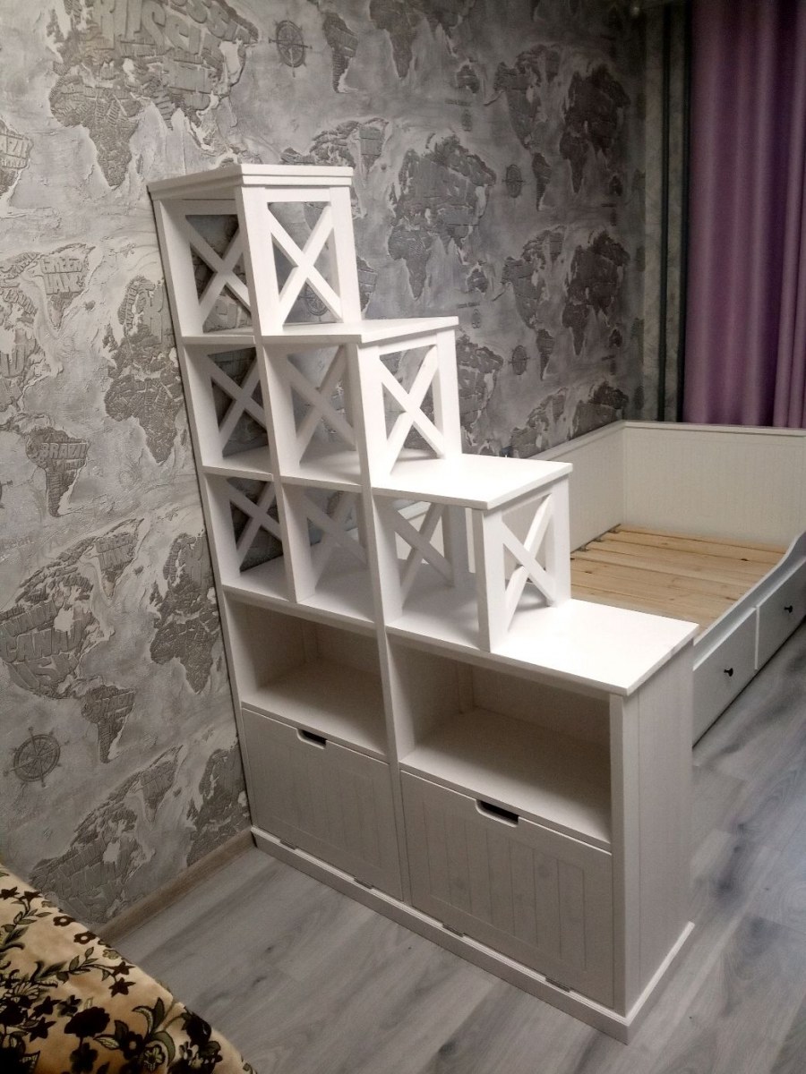 Стеллаж для зонирования комнаты