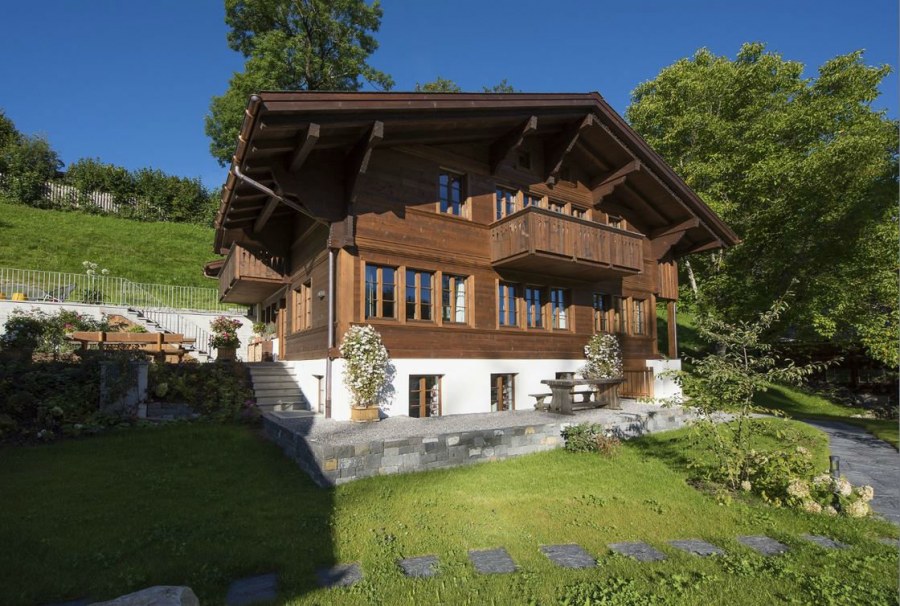 Стиль альпийского Шале фасад
