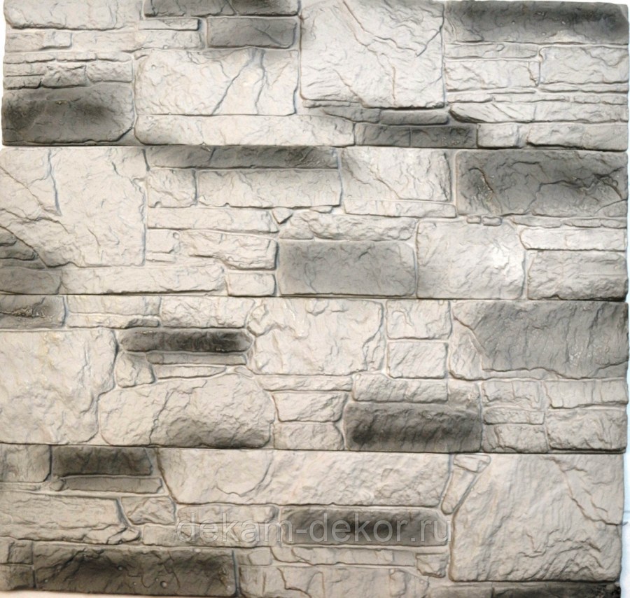 Камень интерьерный сланец Саянский серый