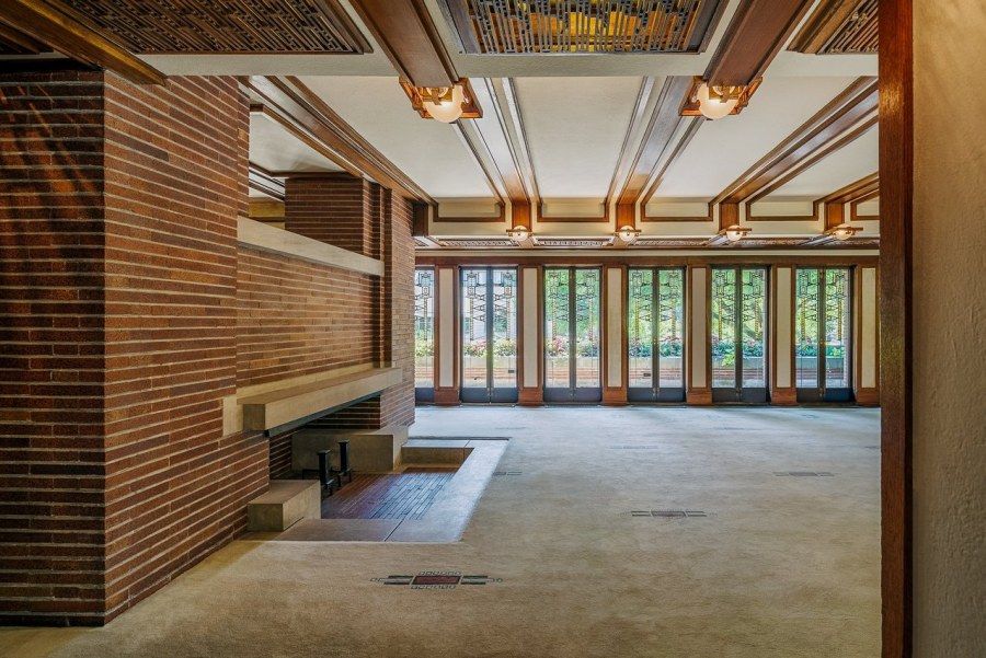 Интерьер в стиле Райта