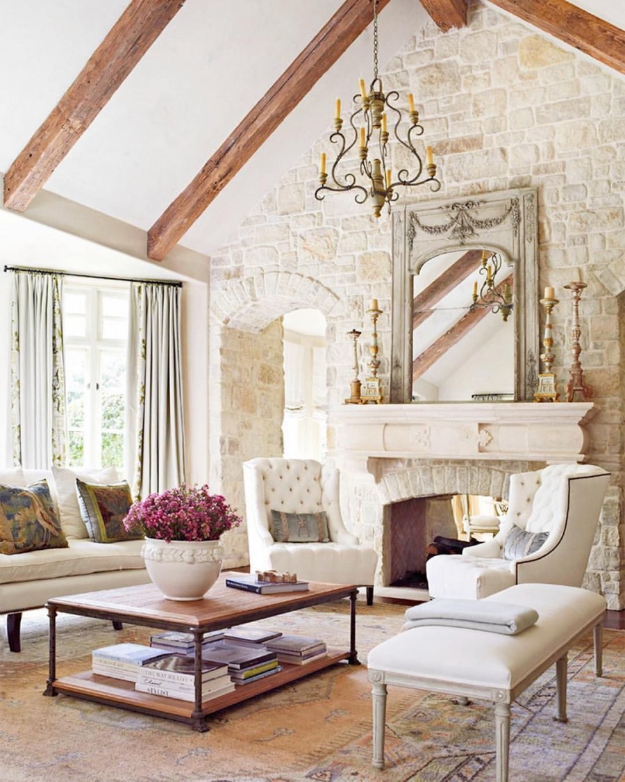 Гостиная в стиле Кантри