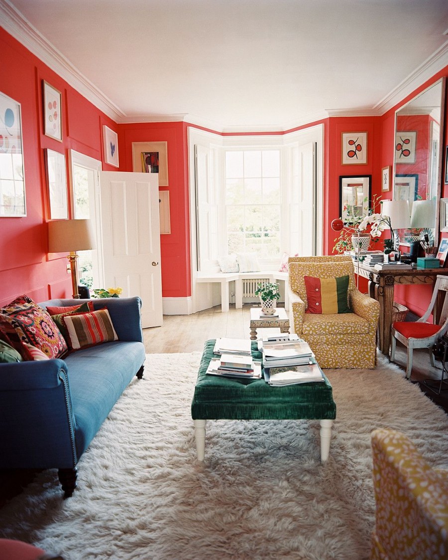 Бордовая спальня