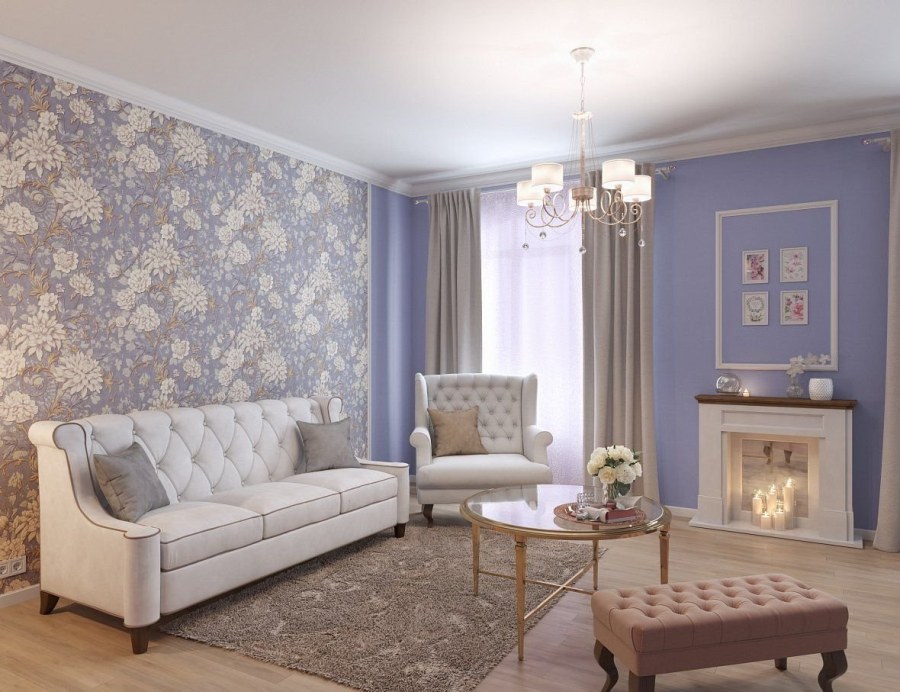Подобрать обои для гостиной