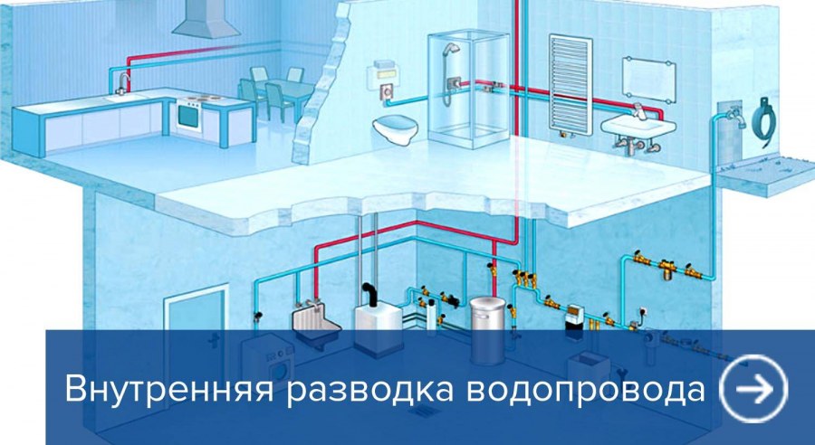 Схема разводки водопровода