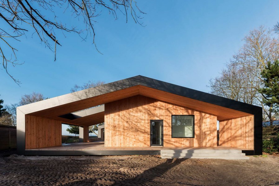 Дом трель (Treldehuset) в Дании от cebra.