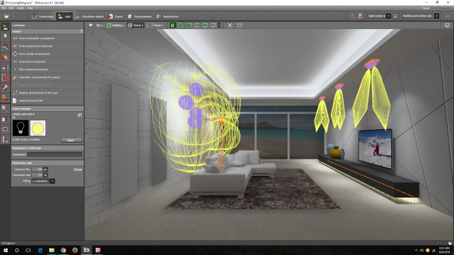 Дизайн проект освещения