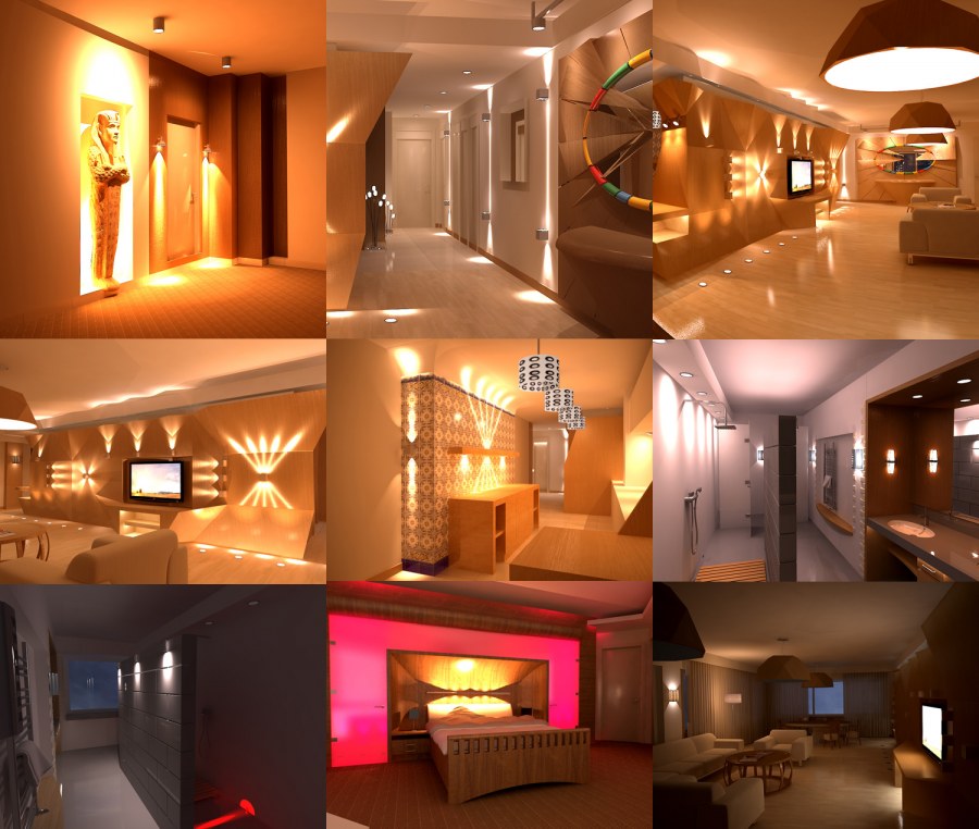 Гостиная с низким потолком