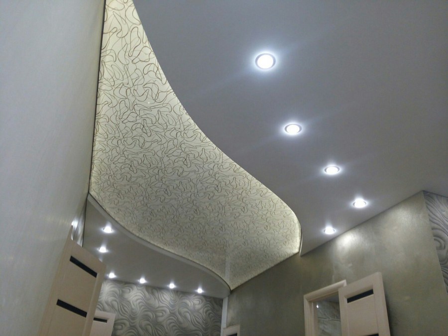 Натяжной фактурный потолок дизайнерские