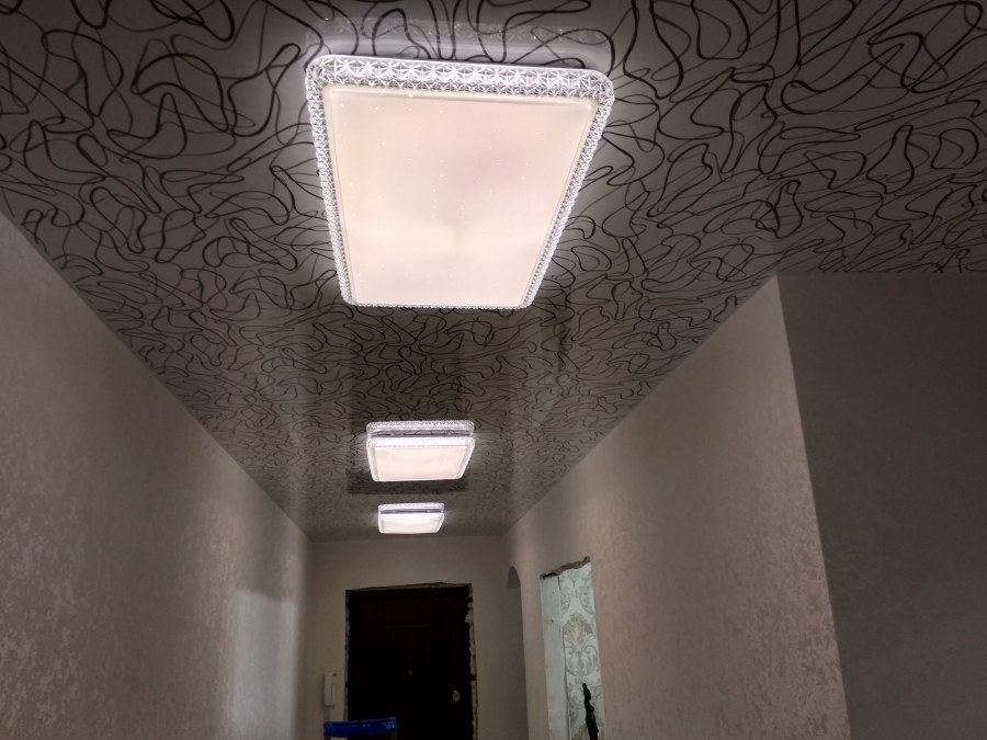 Матовый фактурный потолок