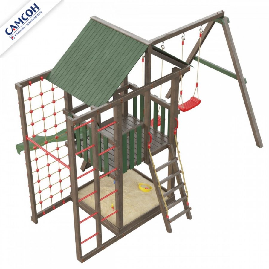 Детская деревянная игровая площадка Сибирика